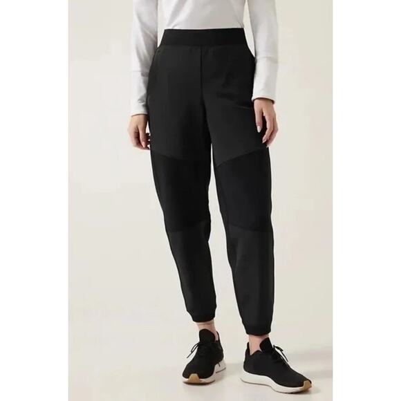 Athleta Get Set Hyrid Jogger in Black Size Small Tall - Picture 1 of 4